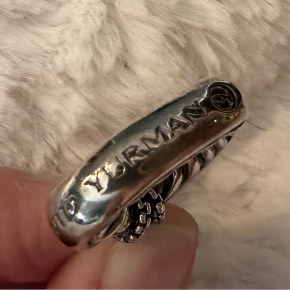 Authentic David Yurman Sterling Silver Open Heart Cable Necklace - Picture 14 of 16